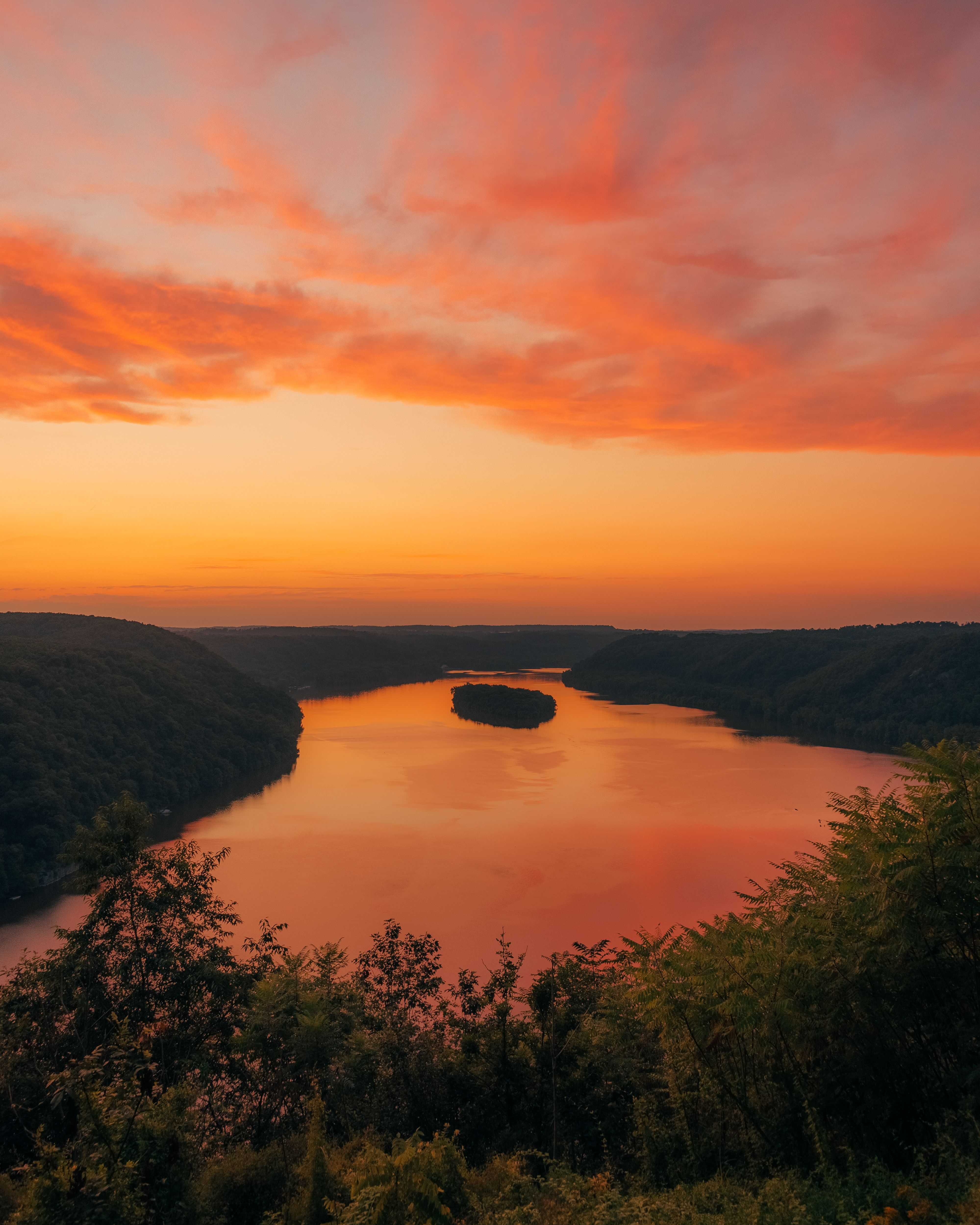 Susquehanna River at sunset